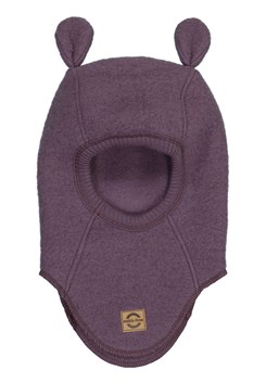 Mikk-Line wool fullface w/ears - Huckleberry